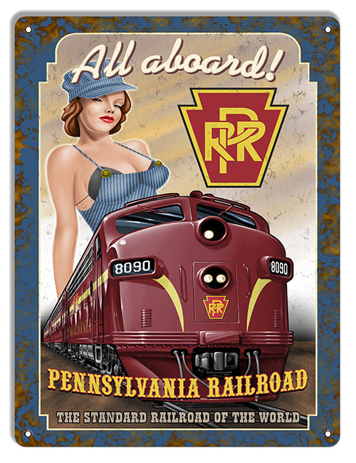 Pennsylvania Railroad - The Standard Railroad Of The World 9"x12"