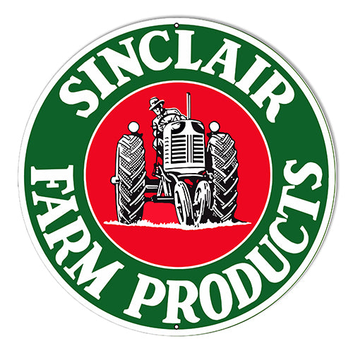 Sinclair Farm Products Reproduction Metal Sign 10" Round