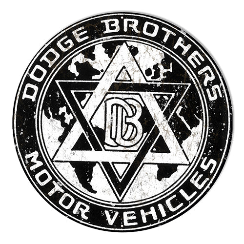 Dodge Brothers Motor Vehicles Emblem Reproduction Metal Sign 10" Round